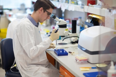 Man working in a laboratory