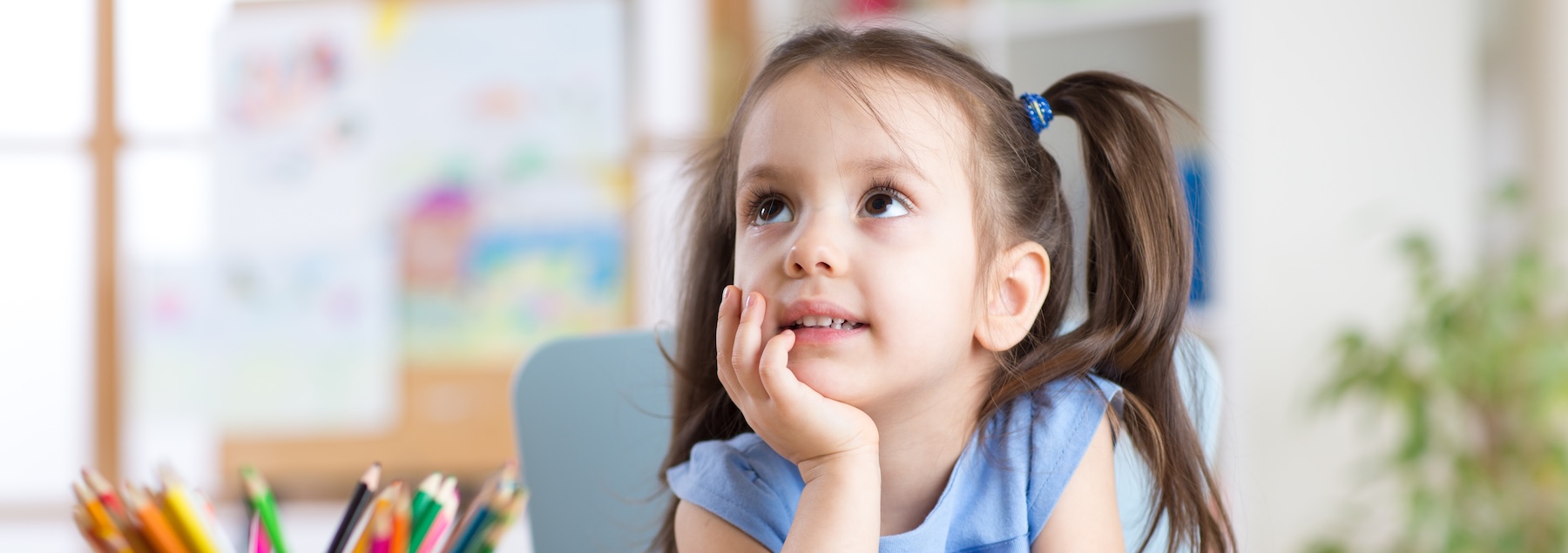 A girl thinking
