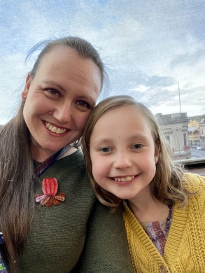 Megan with daughter Aurora