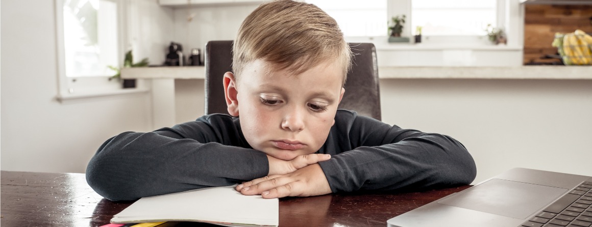 child looking sad