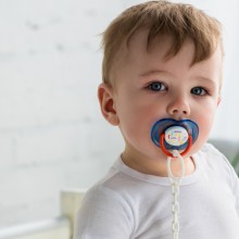 Baby with dummy