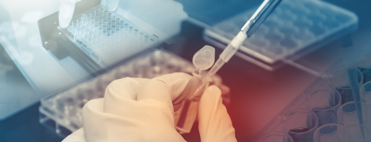 A syringe used in a genetic test