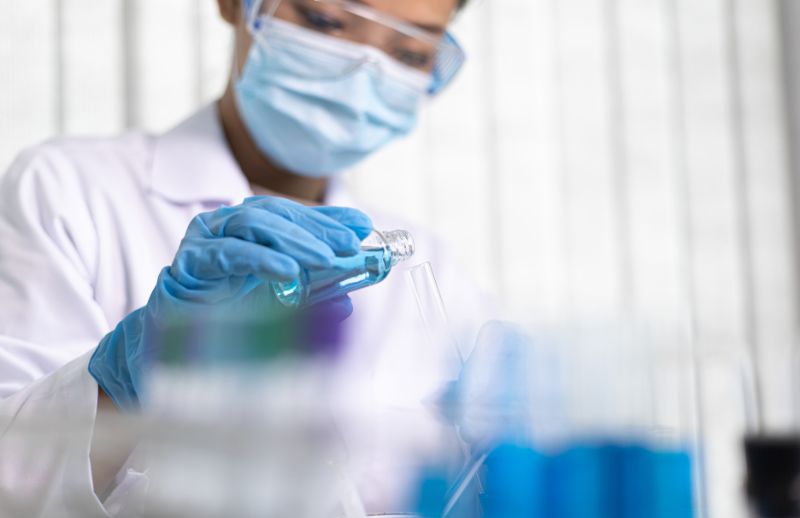 researcher in lab