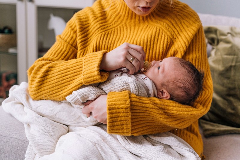 Parent with infant