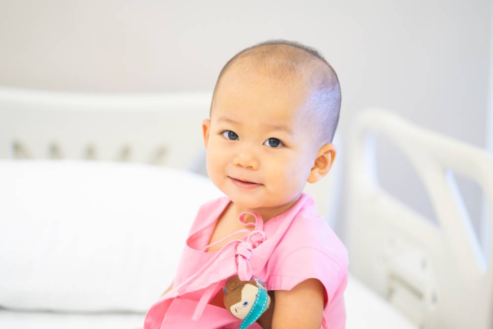 child in hospital