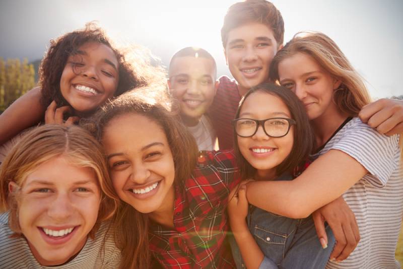 Children smiling