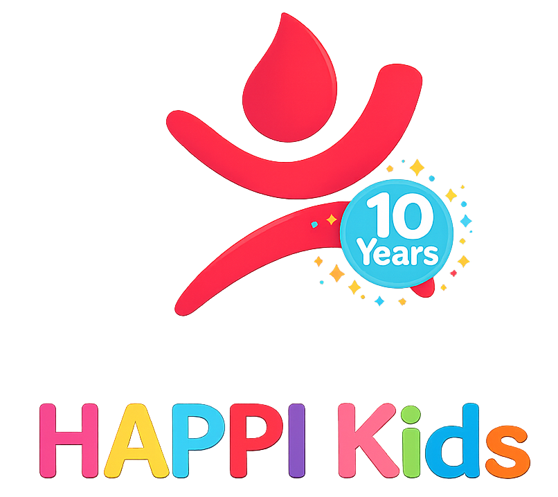 Happi kids logo 10 years