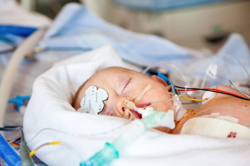 Child in hospital