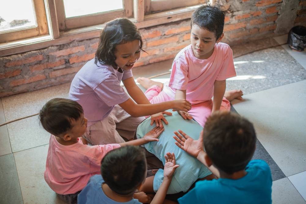 children playing