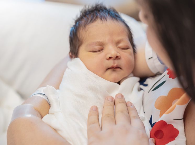 newborn baby in hospital