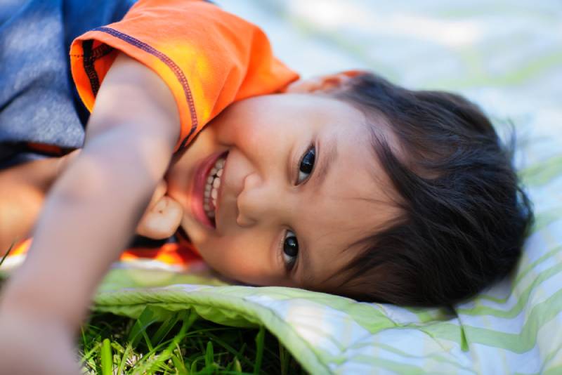 child smiling