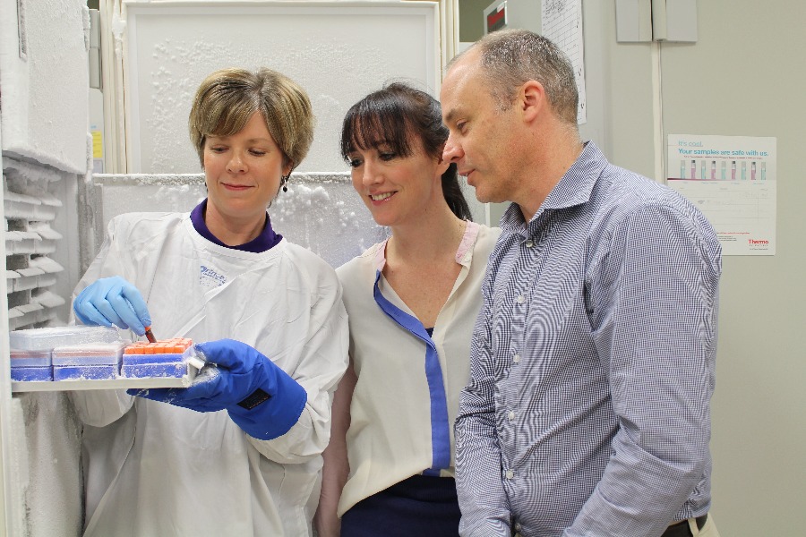 Our team in the biobank