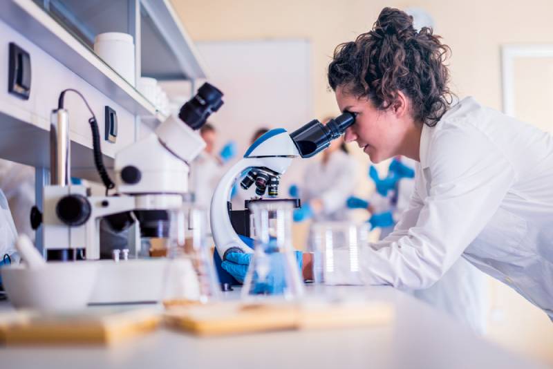 researcher in lab