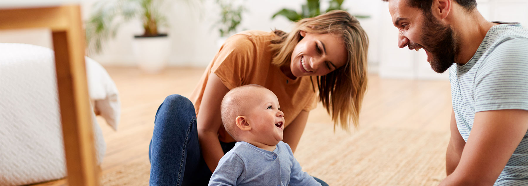 Parents and a baby
