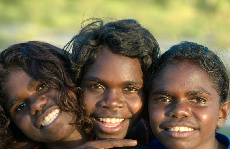 Indigenous child playing
