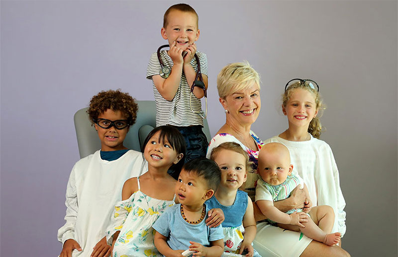 kathryn north with children